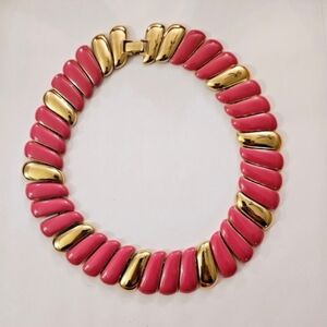 Vintage Monet Pink Necklace